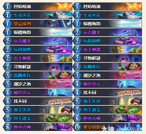 炉石传说安戈洛龟途传说96任务法卡组推荐