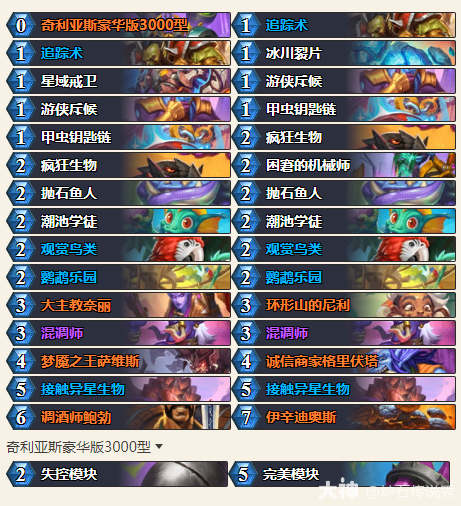 炉石传说极地光斑抛石发现猎卡组推荐