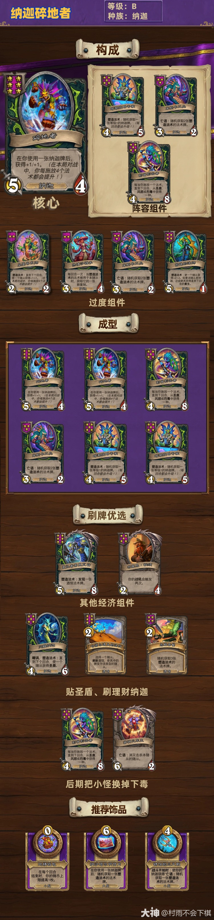 炉石传说33.0.3酒馆战棋纳迦碎地者玩法攻略