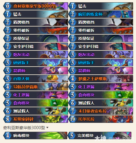炉石传说33.0.3传说13假人战卡组代码推荐