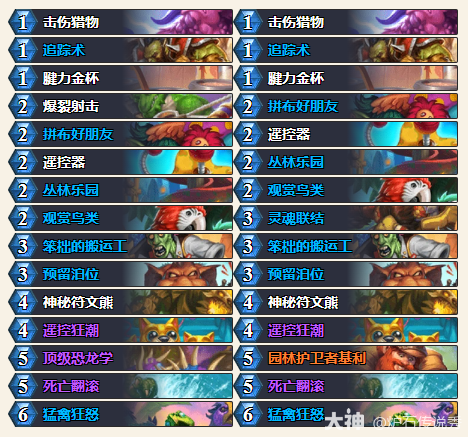 炉石传说33.0.3传说104污手猎卡组代码推荐