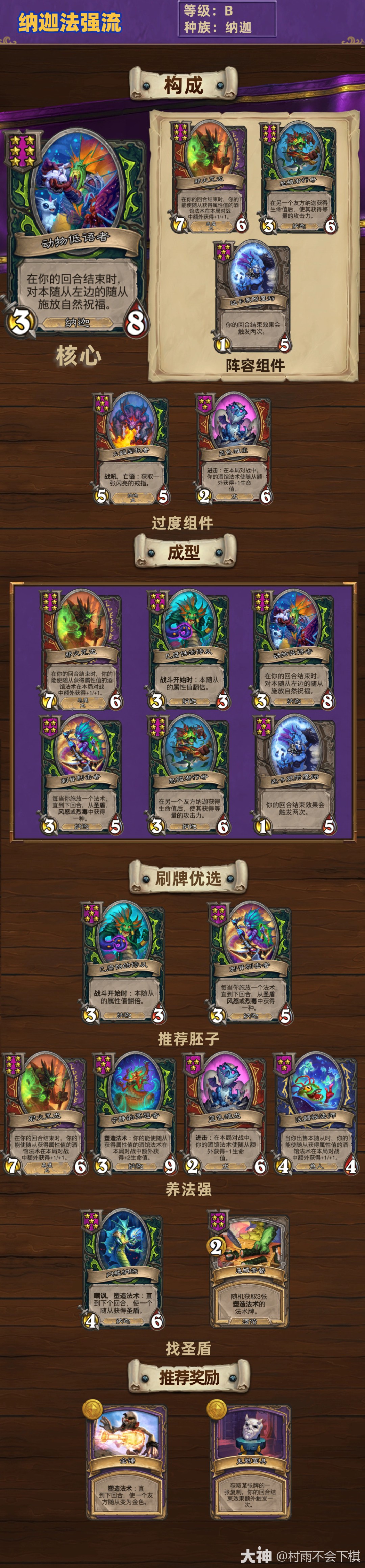 炉石传说33.2酒馆战棋纳迦法强流玩法攻略