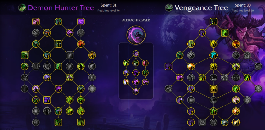 魔兽世界11.2复仇dh开服天赋代码推荐