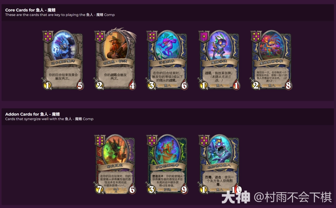 炉石传说33.2.1酒馆战棋魔鳍鱼人流玩法攻略