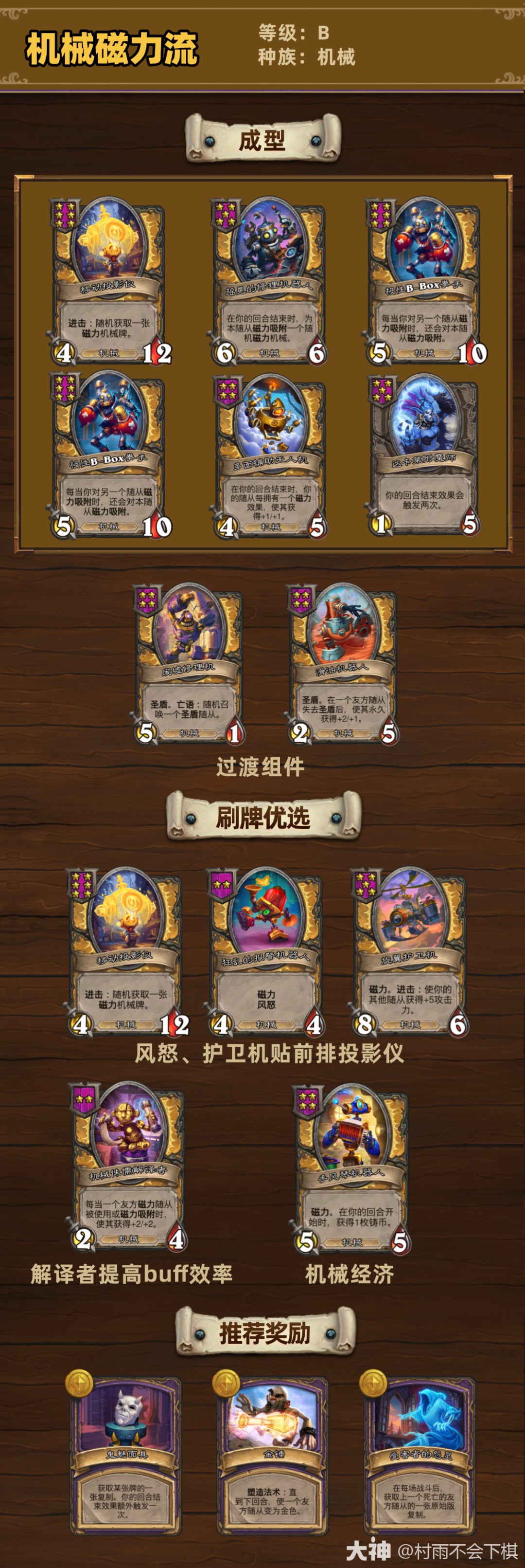 炉石传说33.2.2酒馆战棋机械磁力流玩法攻略