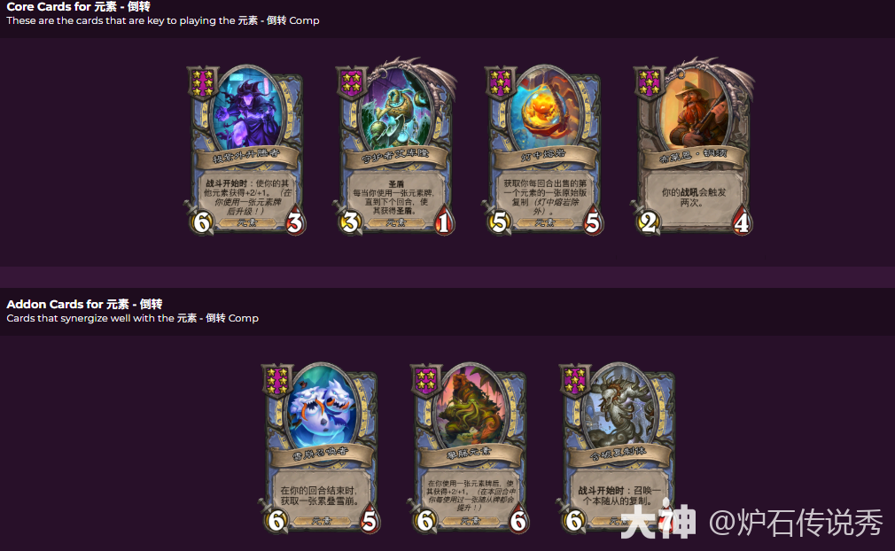 炉石传说33.2.2酒馆战棋元素倒转流玩法攻略