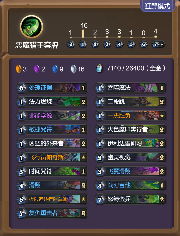 炉石传说33.2.2狂野模式任务瞎卡组代码推荐