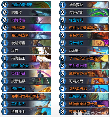 炉石传说9月﻿变装宇宙贼卡组代码推荐2025