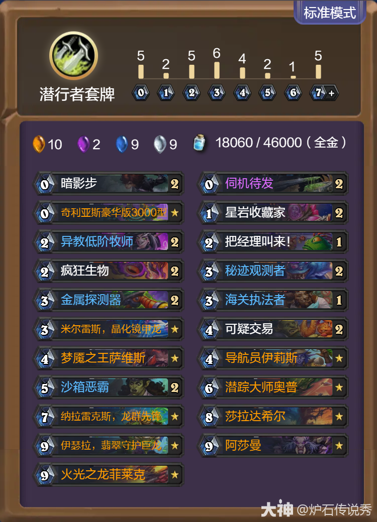 炉石传说重生之日甲龙节奏贼卡组代码推荐