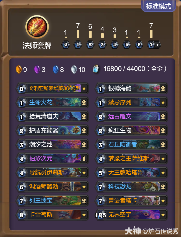 炉石传说重生之日任务法卡组代码推荐