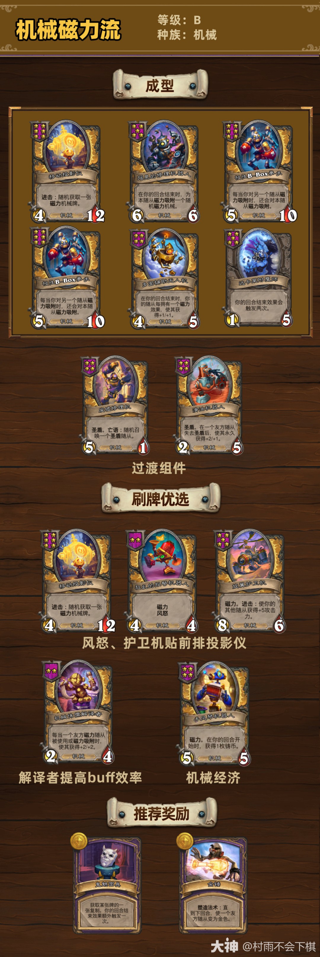 炉石传说33.4酒馆战棋机械磁力流玩法攻略