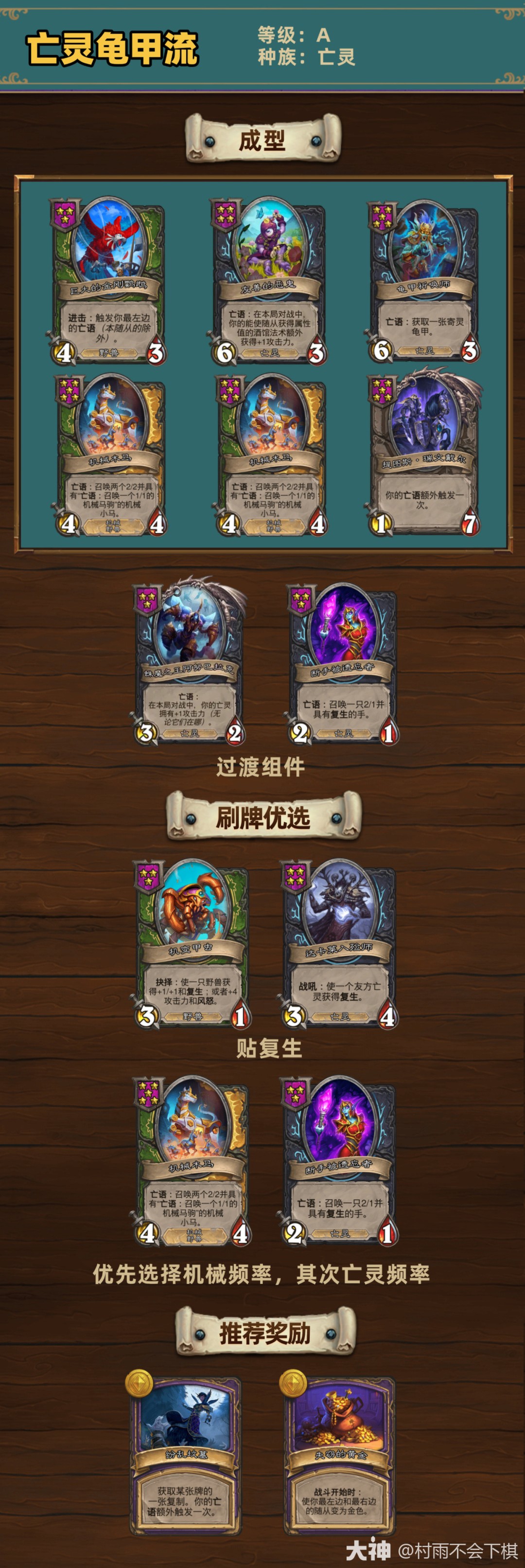 炉石传说33.4酒馆战棋亡灵龟甲流玩法攻略