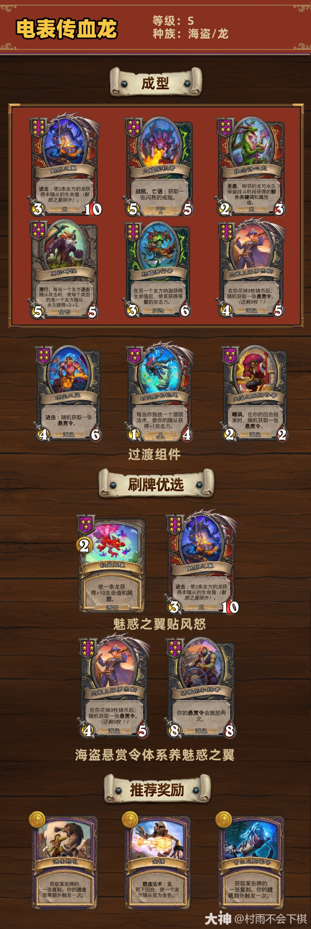 炉石传说33.4.2酒馆战棋电表传血龙玩法攻略