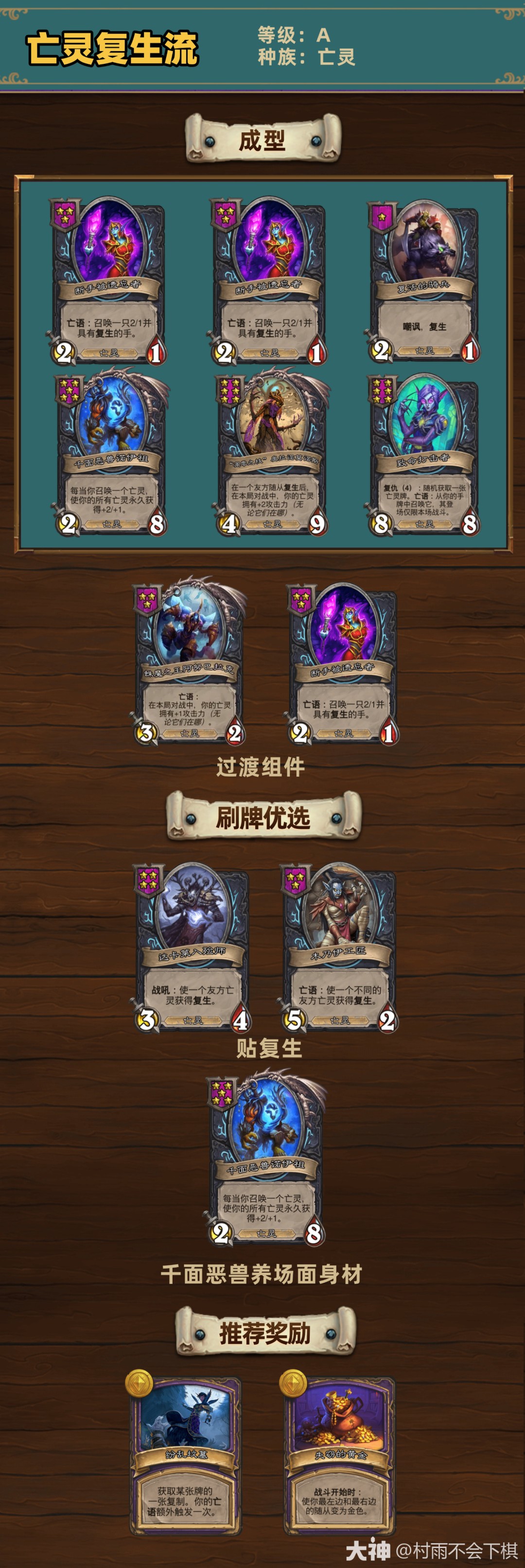 炉石传说33.4.2酒馆战棋亡灵复生流玩法攻略